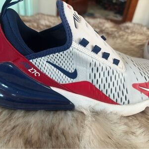 Men’s Nike Air Max 270 “USA” Red White and Blue Shoes